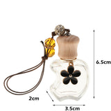 Max Empty Perfume Bottle Refillable Hanging Bottle Home Car Decor Black Flower