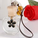 Max Empty Perfume Bottle Refillable Hanging Bottle Home Car Decor Black Flower