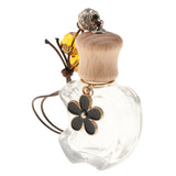 Max Empty Perfume Bottle Refillable Hanging Bottle Home Car Decor Black Flower