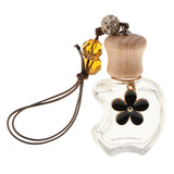 Max Empty Perfume Bottle Refillable Hanging Bottle Home Car Decor Black Flower