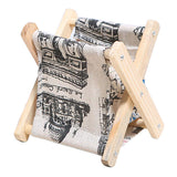 Max Foldable Cotton Linen Home Desk Shelf Storage Bin Storage Basket Organizer F