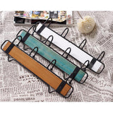 Max Vintage Wood Metal Wall Hook Storage Rack Clothes Hanger Hook Brown 4 Hooks