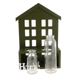 Max Glass Flower Vase Hydroponic Planter Pot Container Case Home Decor Green