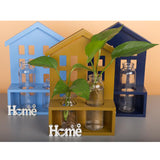 Max Glass Flower Vase Hydroponic Planter Pot Container Case Home Decor Blue