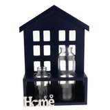 Max Glass Flower Vase Hydroponic Planter Pot Container Case Home Decor Blue