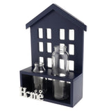 Max Glass Flower Vase Hydroponic Planter Pot Container Case Home Decor Blue