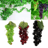 Maxbell Artificial Grapes Fruit Home Kitchen Cabinet Window Display Green-36 grapes