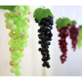 Maxbell Artificial Grapes Fruit Home Kitchen Cabinet Window Display Green-36 grapes