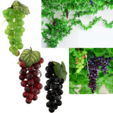 Maxbell Artificial Grapes Fruit Home Kitchen Cabinet Window Display Green-36 grapes