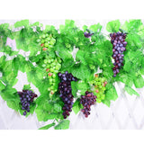Maxbell Artificial Grapes Fruit Home Kitchen Cabinet Window Display Green-36 grapes