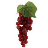 Maxbell Artificial Fake Grape Fruit Home Kitchen Cabinet Display Purple-60 grapes