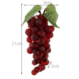 Maxbell Artificial Fake Grape Fruit Home Kitchen Cabinet Display Purple-60 grapes