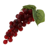 Maxbell Artificial Fake Grape Fruit Home Kitchen Cabinet Display Purple-60 grapes