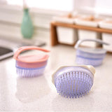 Maxbell Dish Cleaning Brush Kitchen Brushes with Handle Pink