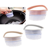 Maxbell Dish Cleaning Brush Kitchen Brushes with Handle Pink