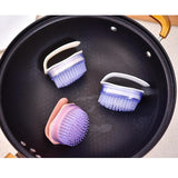 Maxbell Dish Cleaning Brush Kitchen Brushes with Handle Khaki