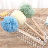 Maxbell Long Handle Shower Puff Pouf Sponge Exfoliating Mesh Brush Scrubber Green - Aladdin Shoppers