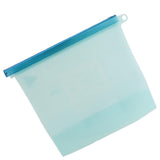 Maxbell Silicone Refrigerator Vacuum Sealed Food Storage Bag Fresh Saver Blue