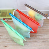 Maxbell Silicone Refrigerator Vacuum Sealed Food Storage Bag Fresh Saver Blue