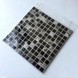Black and White Mosaic Tile Sticker Kitchen Bathroom Floor Wall Decoration B