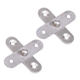 Maxbell 2Pcs Stainless Steel Concealed 360 Degree Rotary Hinge Revolving Door Hinge