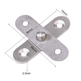 Maxbell 2Pcs Stainless Steel Concealed 360 Degree Rotary Hinge Revolving Door Hinge