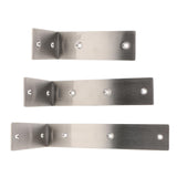 Maxbell Stainless Steel Floating Shelves Bracket Corner Brace Support 125 x 85mm