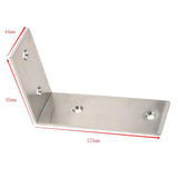 Maxbell Stainless Steel Floating Shelves Bracket Corner Brace Support 125 x 85mm
