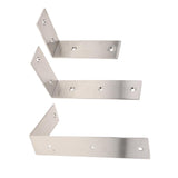 Maxbell Stainless Steel Floating Shelves Bracket Corner Brace Support 125 x 85mm