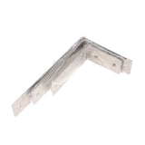 Maxbell Stainless Steel Floating Shelves Bracket Corner Brace Support 125 x 85mm