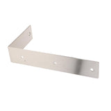 Maxbell Stainless Steel Floating Shelf Bracket Corner Brace Support 225 x 125mm