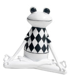 Maxbell Resin Creative Yoga Frog Figurine Home Office Tabletop Ornament Decor Gift A