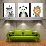 Maxbell 3 Panels Cute Canvas Paintings Wall Decor for Living Room Nursery Room A