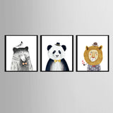 Maxbell 3 Panels Cute Canvas Paintings Wall Decor for Living Room Nursery Room A