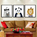 Maxbell 3 Panels Cute Canvas Paintings Wall Decor for Living Room Nursery Room A