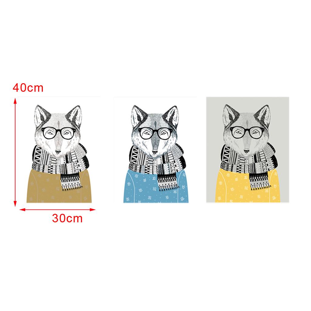 Maxbell  3 Panels Cute Canvas Paintings Wall Decor for Living Room Nursery Room D