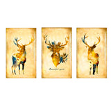 Maxbell 3 Panels Cute Canvas Paintings Wall Decor for Living Room Nursery Room F