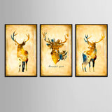 Maxbell 3 Panels Cute Canvas Paintings Wall Decor for Living Room Nursery Room F