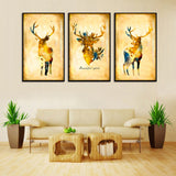 Maxbell 3 Panels Cute Canvas Paintings Wall Decor for Living Room Nursery Room F