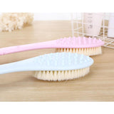 Maxbell Long Handle SPA Bath Exfoliation Brush Body Shower Scrubber Massager Pink