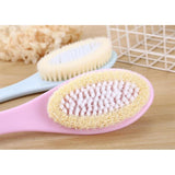 Maxbell Long Handle SPA Bath Exfoliation Brush Body Shower Scrubber Massager Pink