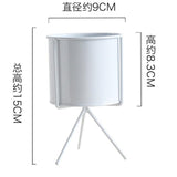 Maxbell Iron Plant Stand Flower Pot Rack Indoor Outdoor Garden Decor 9cm Dia White