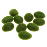 10Pcs Simulation Moss Balls Stone Garden Plant Vase Filler C