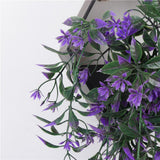 Maxbell 78cm Artificial Flower Plants leaf Vine Hanging Home Garden Decor Purple