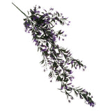 Maxbell 78cm Artificial Flower Plants leaf Vine Hanging Home Garden Decor Purple