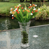 Artificial Flower Spring Grass Rose Plant Wedding Home Garden Decor Orange