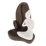 Max Maxb Ceramic Backflow Yoga Girl Incense Burner Home Yoga Room Study Decoration C