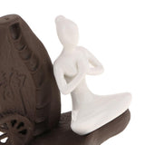 Max Maxb Ceramic Backflow Yoga Girl Incense Burner Home Yoga Room Study Decoration C