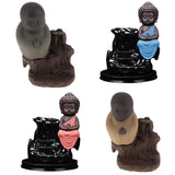 Max Maxb Ceramic Porcelain Buddha Backflow Incense Burner Ceramic Cones Holder Blue