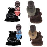 Max Maxb Ceramic Porcelain Buddha Backflow Incense Burner Ceramic Cones Holder Blue
